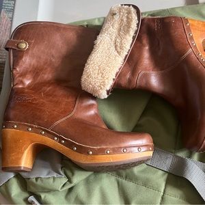 Leather & Sherpa Ugg Boots